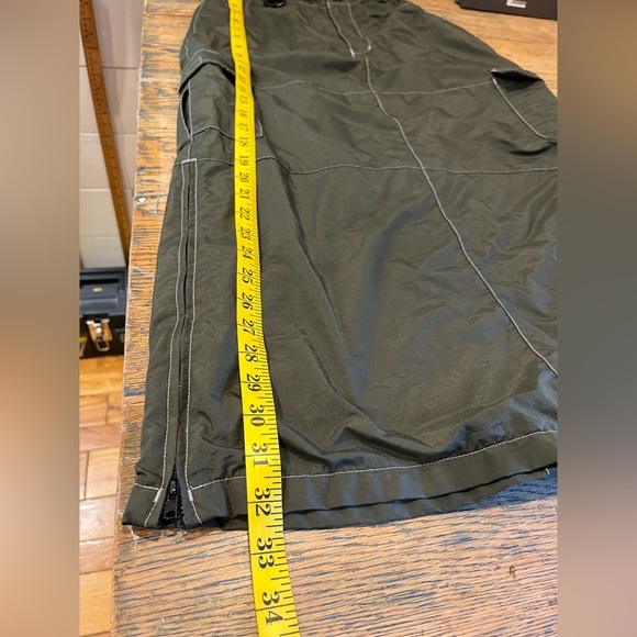 LES AILES DE LA MODE Olive Green Vintage Cargo Skirt - Size XS - Picture 8 of 8